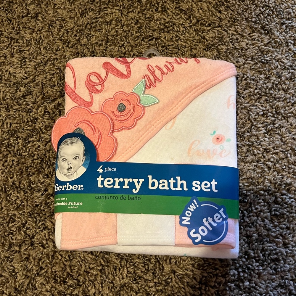 Gerber baby bath set